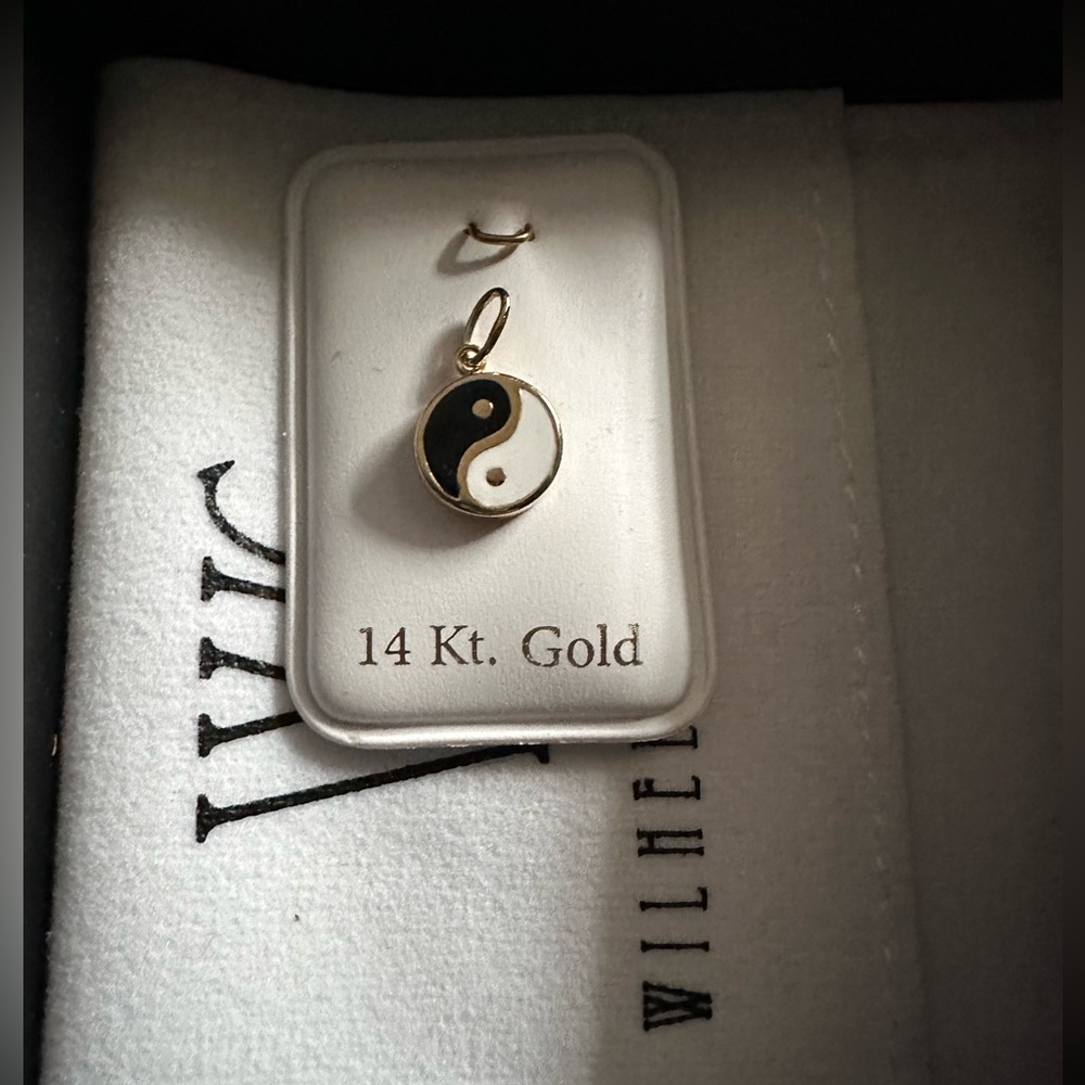 YIN YANG PENDANT IN 14K GOLD